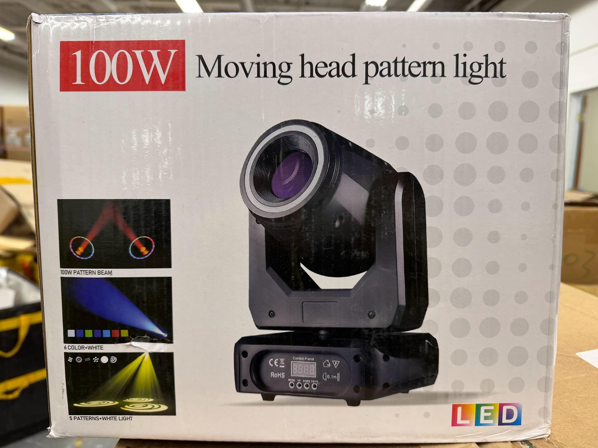 100W Moving Head Pattern Light